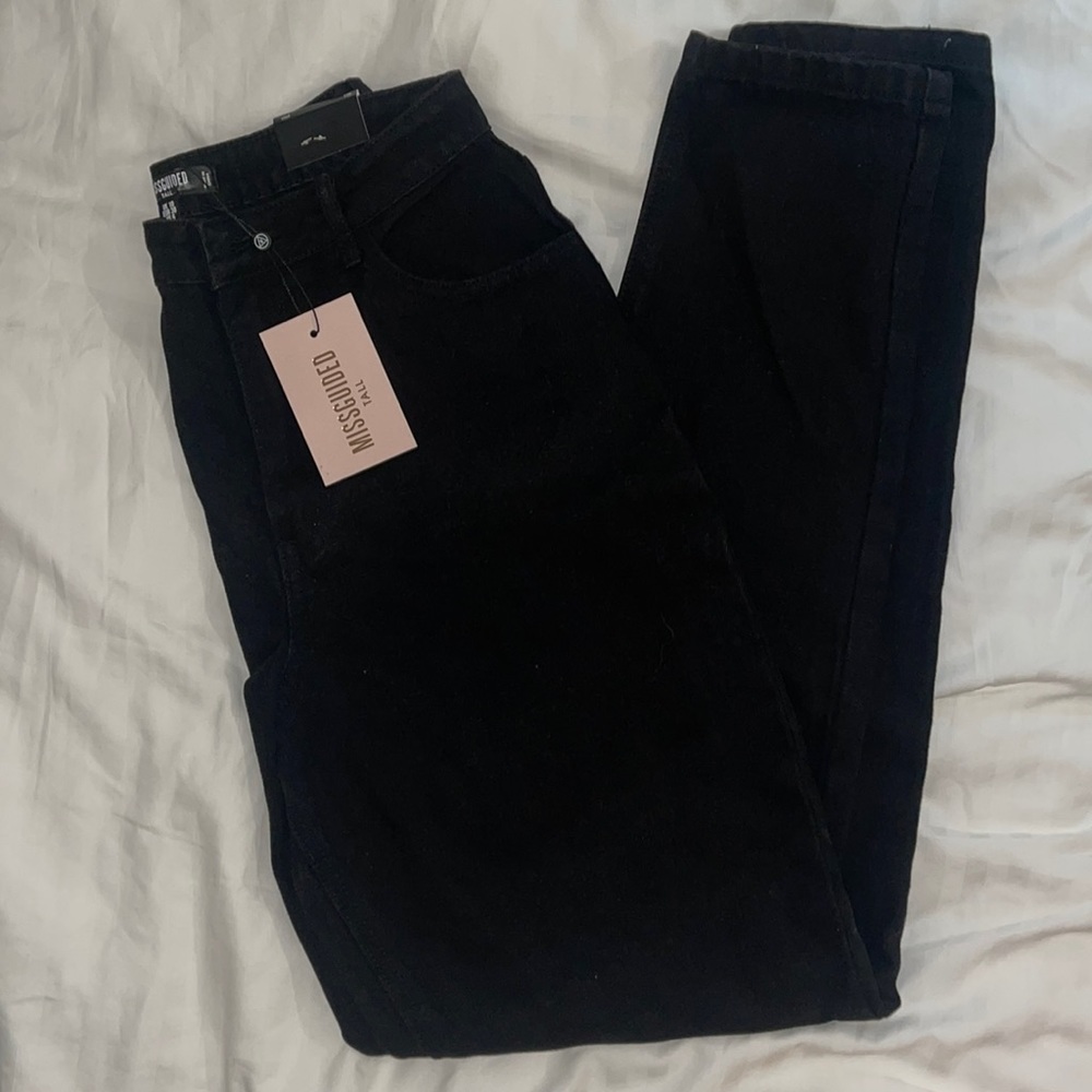 Missguided high rise, mom jeans.